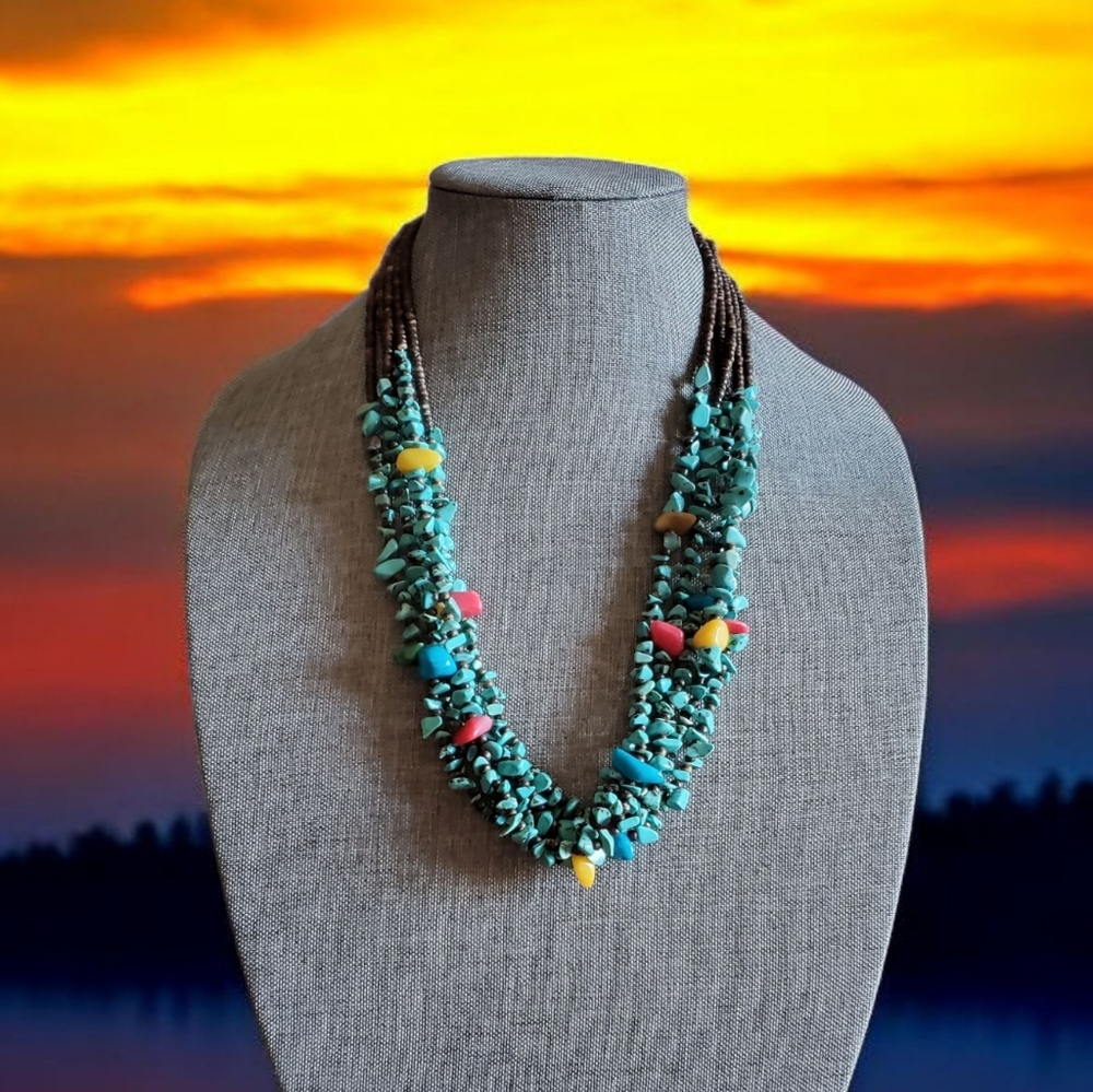 Vtg. Native Navajo Necklace